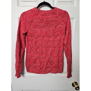 Lands' End Drifter Sweater Size Extra Small Heathered Red